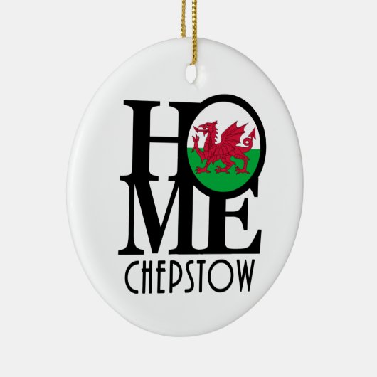 HOME Chepstow Wales Keramisch Ornament (Rechts)