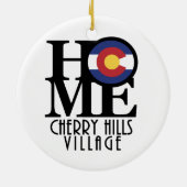 HOME Cherry Hills Village Colorado Keramisch Ornament (Achterkant)