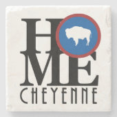 HOME Cheyenne Wyoming Stenen Onderzetter (Voorkant)