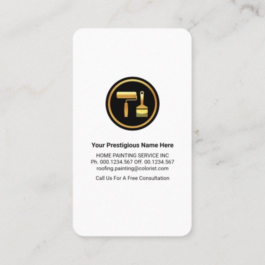 Home Chimney Painter Service Visitekaartje (Achterkant)