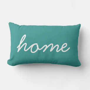 Home   Citaat Teal Typografie Decorative Script Kussen