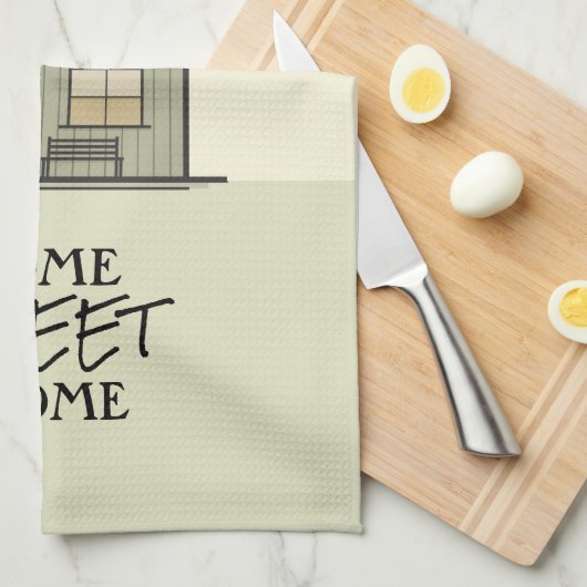 Home Citate Cute House Theedoek (Quarter Fold)