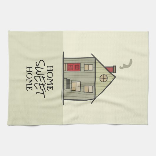 Home Citate Cute House Theedoek (Horizontaal)