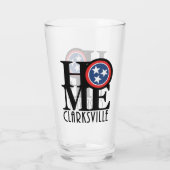 HOME Clarksville Tennessee Glas (Achterkant)