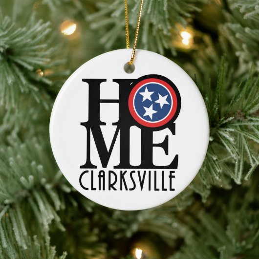 HOME Clarksville Tennessee Keramisch Ornament (Boom)