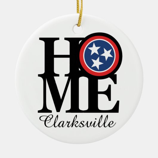 HOME Clarksville TN Keramisch Ornament (Voorkant)