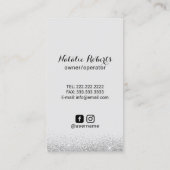 Home Cleaning Modern Dusty Blue House Visitekaartje (Achterkant)