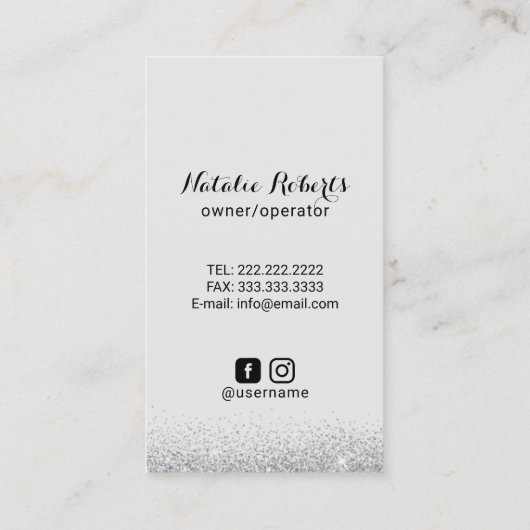 Home Cleaning Modern Dusty Blue House Visitekaartje (Achterkant)