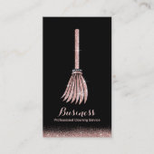 Home Cleaning Roos Gold Glitter House Keeping Visitekaartje (Voorkant)