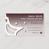 Home Cleaning Service Red Visitekaartje (Achterkant)