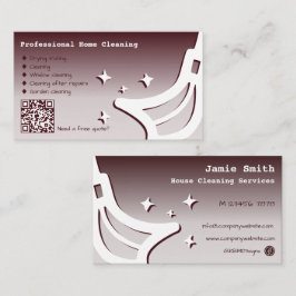 Home Cleaning Service Red Visitekaartje