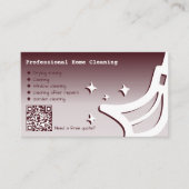 Home Cleaning Service Red Visitekaartje (Voorkant)