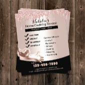 Home Cleaning Service Roos Gold Glitter Drivers Flyer