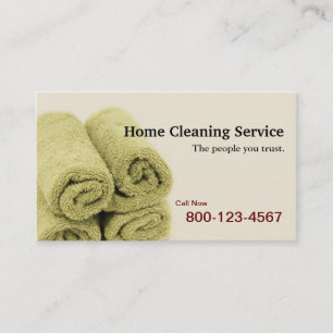 Home Cleaning Service Visitekaartje