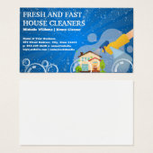 Home Cleaning Spray | Zeepbellen Visitekaartje (Voorkant /achterkant)