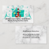 Home Cleaning Supplies | Janitor Visitekaartje (Voorkant / Achterkant)