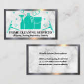 Home Cleaning Supplies | Zeepbellen Visitekaartje (Voorkant / Achterkant)