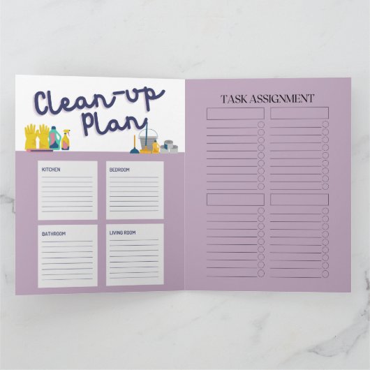 Home Cleanup Organizer Kaart (Binnen)
