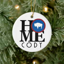 HOME Cody Wyoming Keramisch Ornament