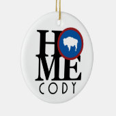 HOME Cody Wyoming Keramisch Ornament (Rechts)