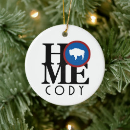 HOME Cody Wyoming Keramisch Ornament