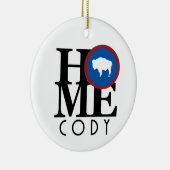 HOME Cody Wyoming Keramisch Ornament (Rechts)
