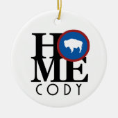 HOME Cody Wyoming Keramisch Ornament (Voorkant)