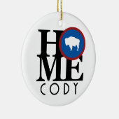 HOME Cody Wyoming Keramisch Ornament (Rechts)