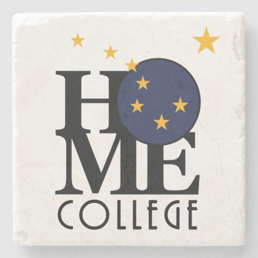 HOME College Alaska Stenen Onderzetter (Voorkant)