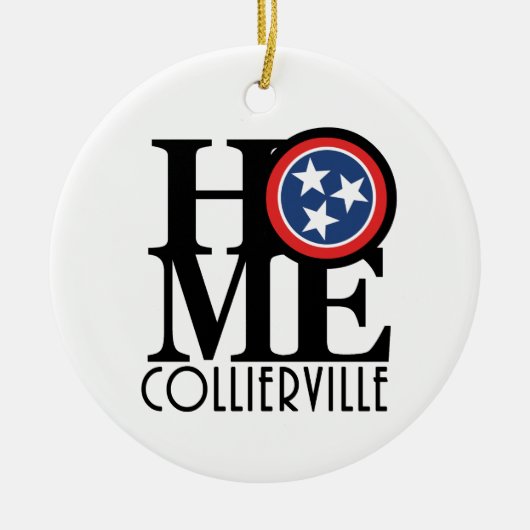 HOME Collierville Keramisch Ornament (Voorkant)