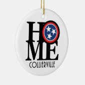 HOME Collierville Tennessee Keramisch Ornament (Rechts)