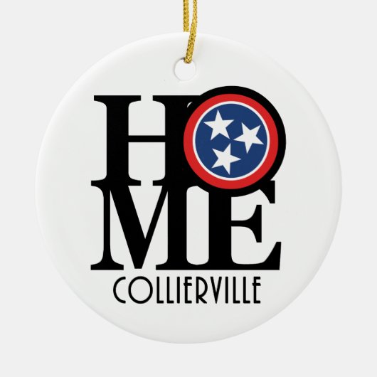 HOME Collierville Tennessee Keramisch Ornament (Voorkant)