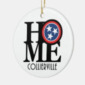 HOME Collierville Tennessee Keramisch Ornament (Links)