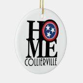 HOME Collierville Tennessee Keramisch Ornament (Rechts)