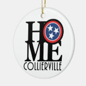 HOME Collierville Tennessee Keramisch Ornament (Links)