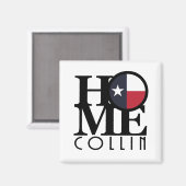 HOME Collin Texas Magneet (Voorkant / Achterkant)