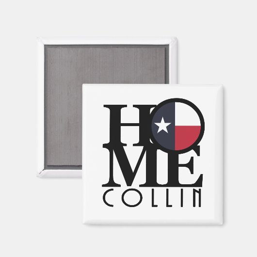 HOME Collin Texas Magneet (Voorkant / Achterkant)