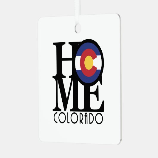 HOME Colorado Metalen Ornament (Voorkant links)