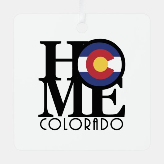 HOME Colorado Metalen Ornament (Voorkant)