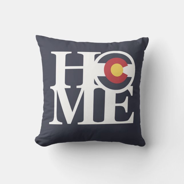 HOME Colorado OUTEUR Sierkussen Indigo Blue (Voorkant)