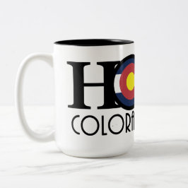 HOME Colorado Springs 15 oz Tweekleurige Koffiemok