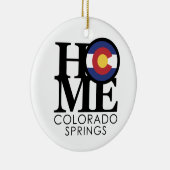 HOME Colorado Springs Keramisch Ornament (Rechts)