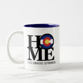 HOME Colorado Springs-Mok Tweekleurige Koffiemok (Links)