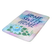 Home Colorful Waterverf Floral Text Badmat (Gekanteld)