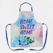 Home Colorful Waterverf Floral Text Schort (Voorkant)