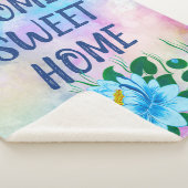 Home Colorful Waterverf Floral Text Sherpa Deken (3/4)