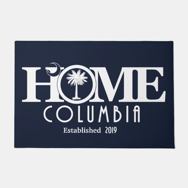 HOME Columbia SC (op maat vastgesteld jaar) Deurmat (Voorkant)