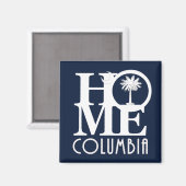 HOME Columbia South Carolina Magnet (Voorkant / Achterkant)