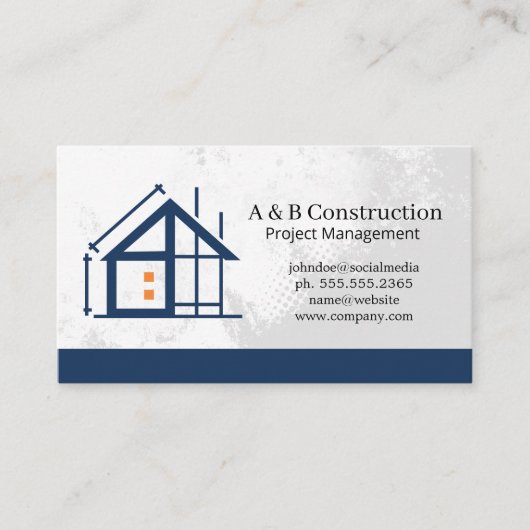 Home Constructie | Project Bouwer Architect Visitekaartje (Voorkant)