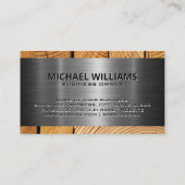 Home Construction Tools Logo | Metaal en hout Visitekaartje (Achterkant)